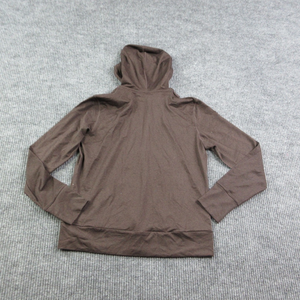 Quince Hoodie Full Zip Womens S Brown Flowknit Lightweight Jersey Hooded NWT - Picture 14 of 16